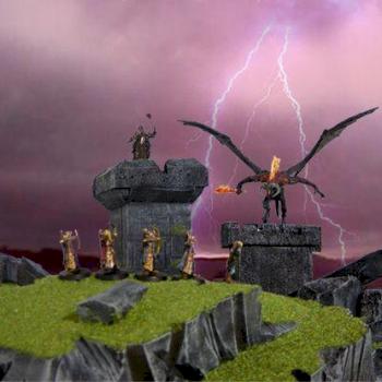 Sauron, balrog,archer, elfes, legolas, haldir, diorama by Jaadtoly