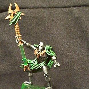 Necron Lord on Green-Inked Crystal by marduk73