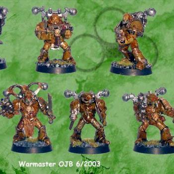 Plague Marines (Troop 1) by Warmaster OJB