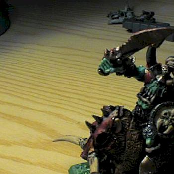 My orc waaagh boss (another weiw) by Vizorageekart