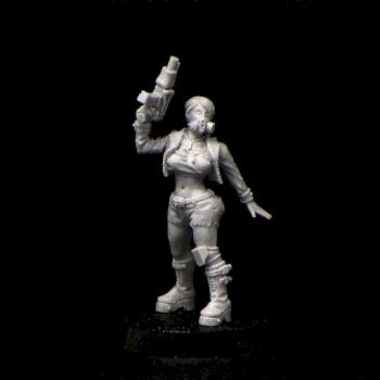 Raider Girl (sculpting) by Brother Vinni