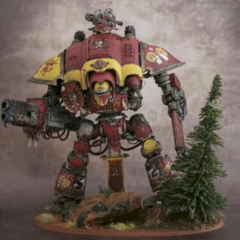 Allistair Glenfiddich of Widderstaett on his Knight Bloodfog by Illion