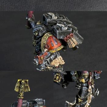 Space Marine Chaplain with Jump Pack by AD 11