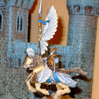 High Elf Winged Cavalry StandardBearer by Cogni