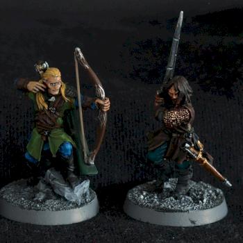 Aragorn, Gimli and Legolas (Heroes of Helm's Deep) by WMS