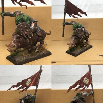 Orc Boar Boy Bannerman by RagnarBlack
