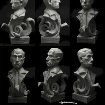 H.P. Lovecraft bust by Scibor