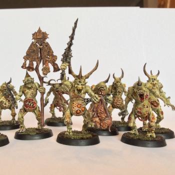 Plaguebearers of Nurgle by magiclava