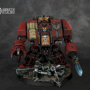 Blood Angels Librarian Dreadnought by Awaken Realms