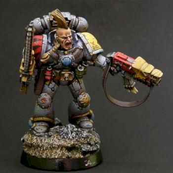 Space wolf Grey Hunters squad 12 models by Manu Fox