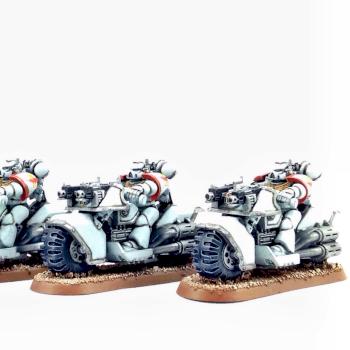 White Scars Space Marine Bike Squad by Dante Miniatures