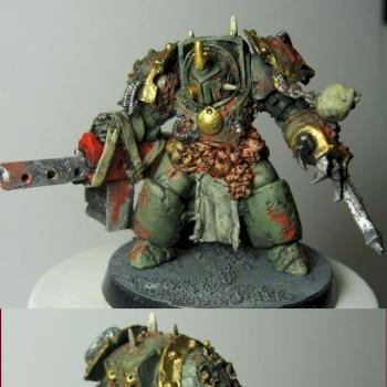 Death Guard Terminator with heavy bolter by Rerclusiarch