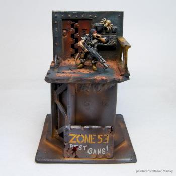 Necromunda Ratskin diorama by stalkerminsky