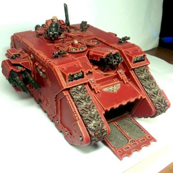 Blood Angels Land Raider by stardust_walker
