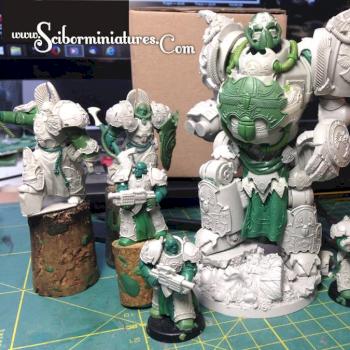 Sci-Fi Egyptian Warriors work in progress by Scibor