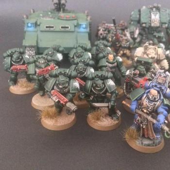 Warhammer 40k dark angels army by G-Force Painting Studio
