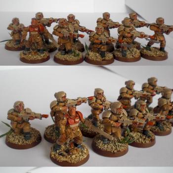 Imperial Guard Infantry Squad by NothingInCommon