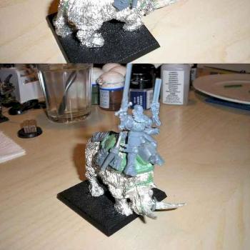 Empire general on a rhinox by Nuigen