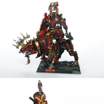 Khorne Lord on Juggernaut by Szczur22