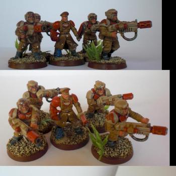 Imperial Guard Command Squad by NothingInCommon