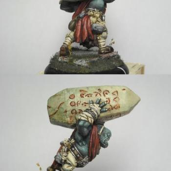 Trollkin trollblood runebearer -  bloody runes by Micheluzzo