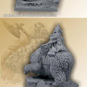 Dwarf General on War Bear by Scibor
