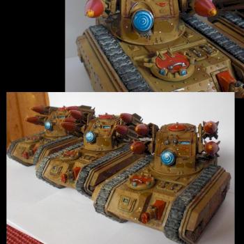 Imperial Guard Manticor Missile Tanks by NothingInCommon