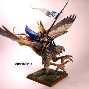 New Blood Island High Elf on Griffin by Knightwolf