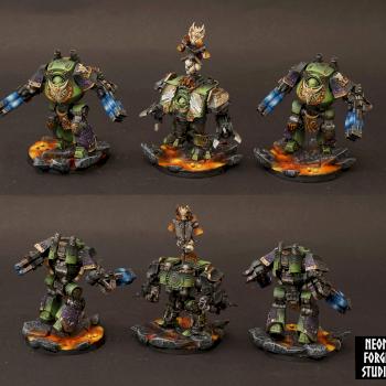 Salamanders Dreadnoughts by NeonForgeStudio