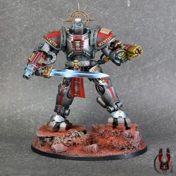 Grey Knights Grand Master in Nemesis Dreadknight by Galharen