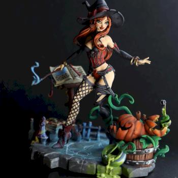 Hazell the Pumkin Witch by Painted_Troll