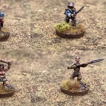 15mm Monster Hunters from Alternative Armies Sengoku range by Xaltotun454