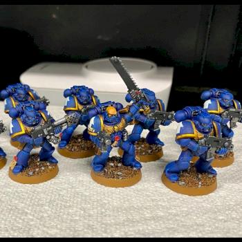 40k ultramarines tactical squad by 03mark87