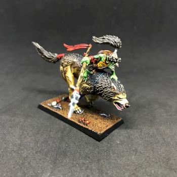 GOBLIN WARBOSS ON WOLF OLDSCHOOL WARHAMMER ORCS & GOBLINS by juanlurockerman