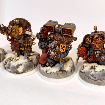Space wolves wolf guard in terminator armour by Ulfhrafn Grim