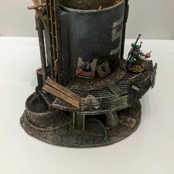 Scratch built pump station. Industrial terrain. by Ian Alexander