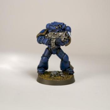 Ultramarine Space Marine by PsyCrow