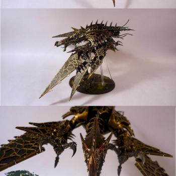 Chaos Marines Heldrake by RezoAmalio