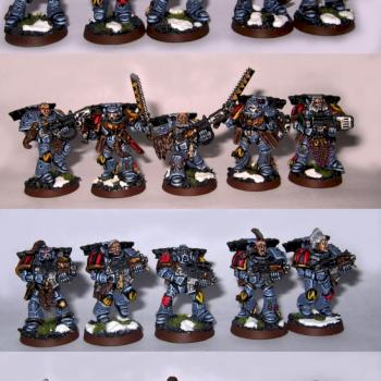 Space Wolves Grey Hunters. by Zuzu