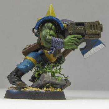 Ork 'ardboy with Choppa by txborntxproudks