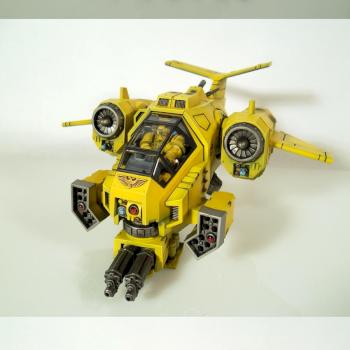 Imperial Fists Stormtalon Gunship by RezoAmalio