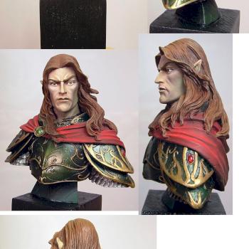 Busto elfo Andrea saga warlord by escorpionzde