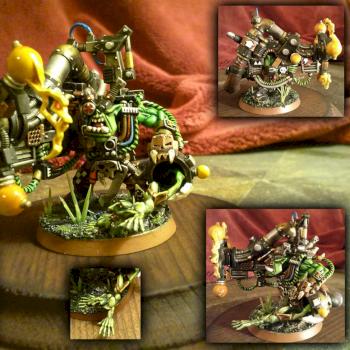 Ork Big Mek with Shokk Attack Gun by anustart
