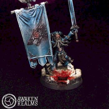 Space Wolves banner holder by Awaken Realms