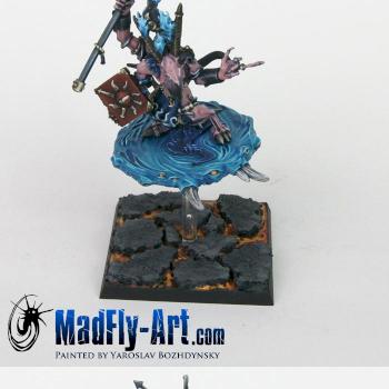 Herald of Tzeentch on Disc by MadFlyArtStudio