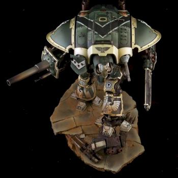 Imperial Knight Stepping On Contempter by 40khobbyblog