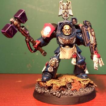 Crimson Fist Terminator Captain by physhdude