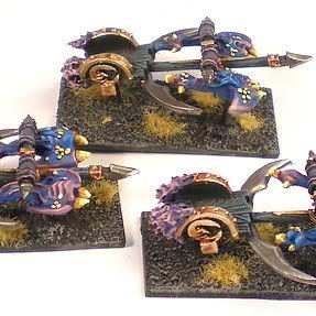 Warmaster (10mm) Converted Chariots of Tzeentch by Sigur