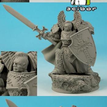 28mm / 30mm SF Templar Knight conversion / sculpture by Scibor