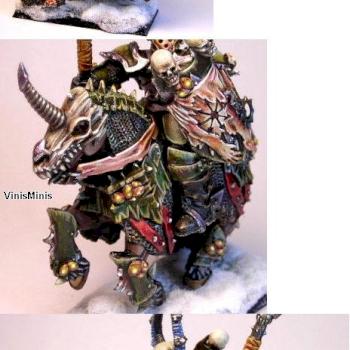 Mounted Chaos Champion ( converted ) by Knightwolf